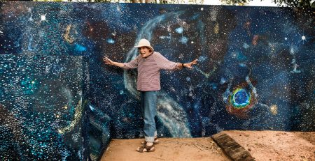 Carlo Bevilacqua - ritratto di Audrey Wallace Taylor, pittrice, ad Auroville