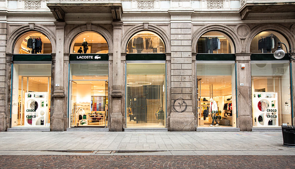nuovo negozio di Lacoste a Milano